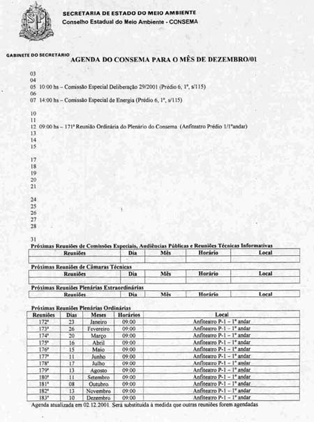 documento fornecido pela secretaria do CONSEMA