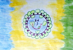 Desenho premiado no Concurso da Primavera 2000 - Mayara A. Ferreira - 4 serie